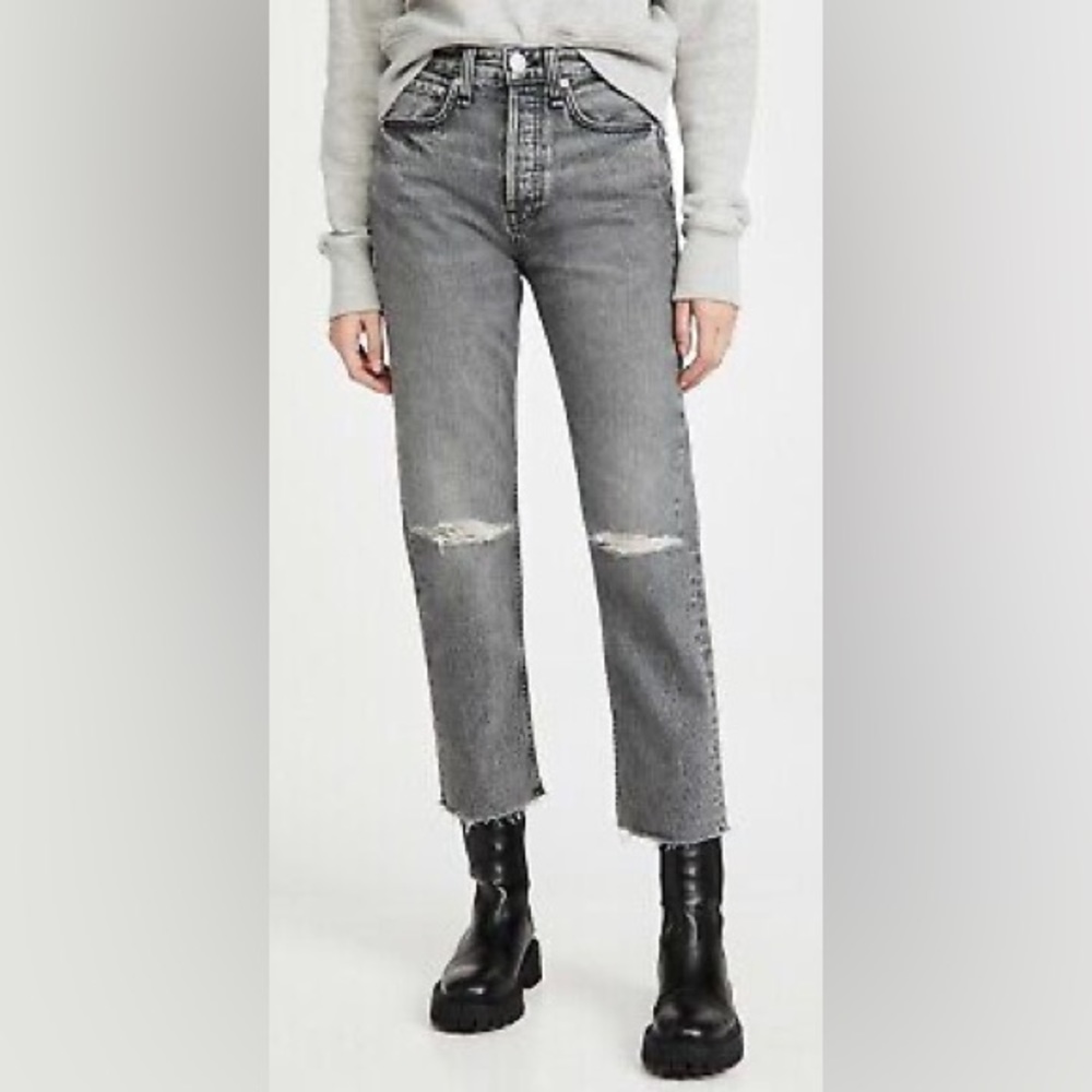 Rag & Bone/JEAN Maya High Rise Ankle Slim Jeans Zeus